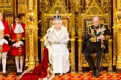 Queen and Phillip at state opening